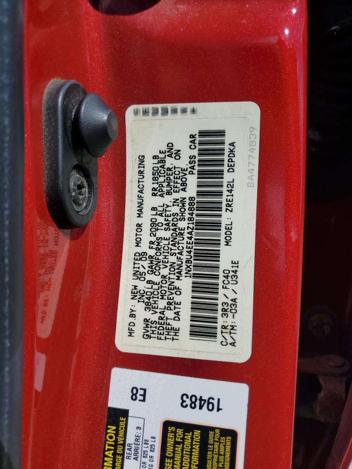 2010 TOYOTA COROLLA