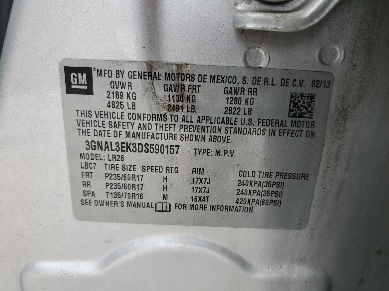 2013 CHEVROLET Captiva