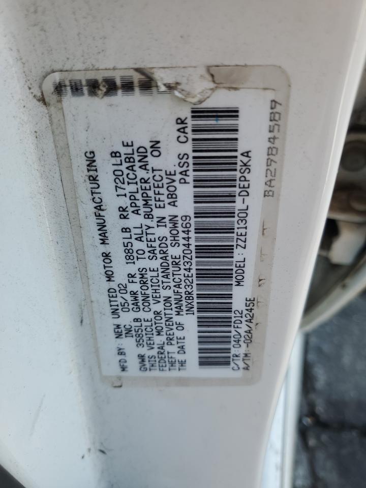 2003 TOYOTA COROLLA