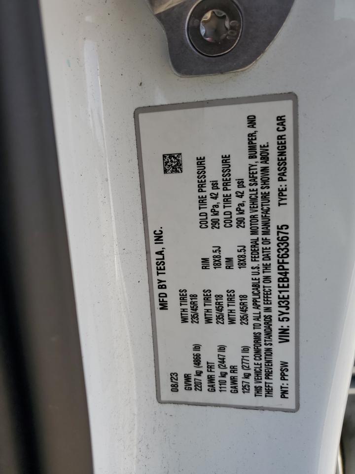 2023 TESLA MODEL 3