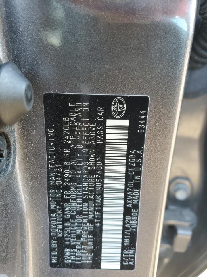 2021 TOYOTA CAMRY