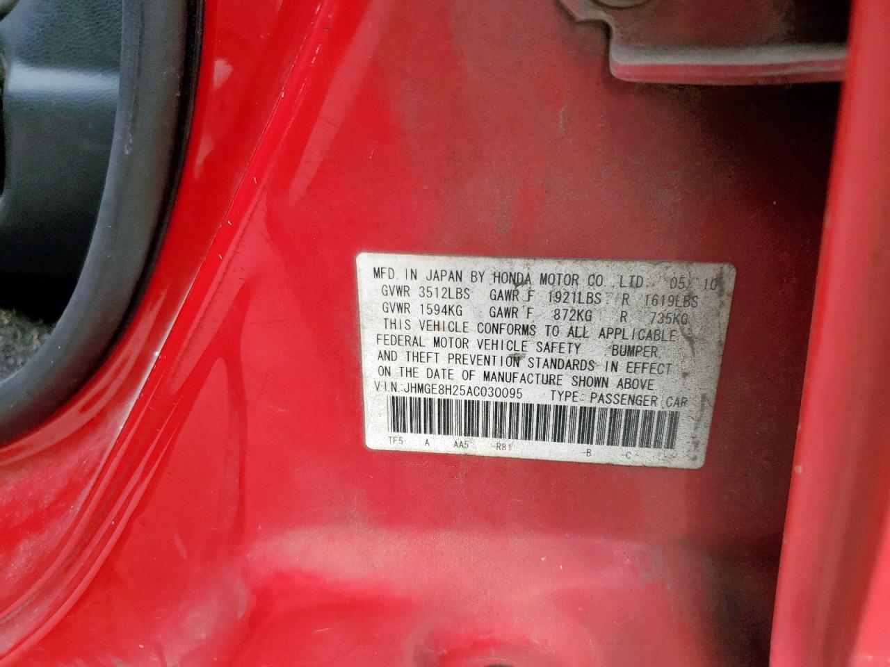2010 HONDA FIT
