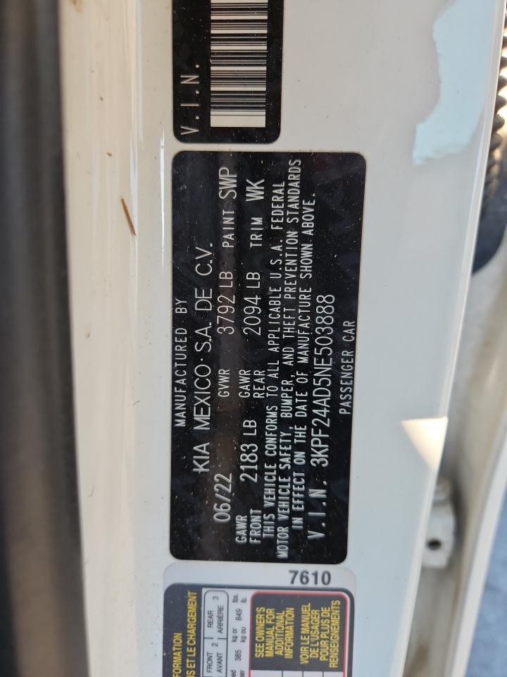 2022 KIA FORTE