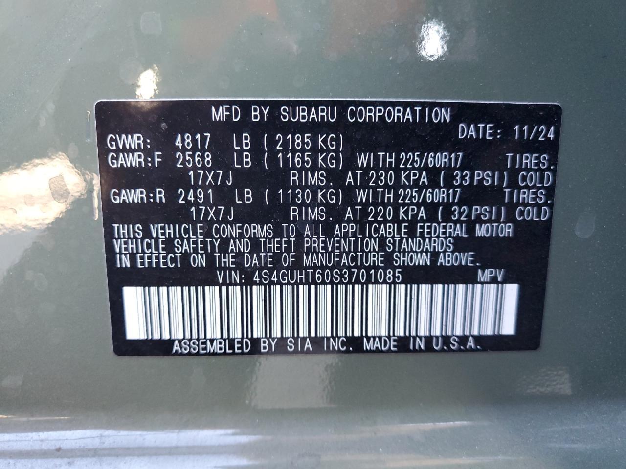 2025 SUBARU Crosstrek