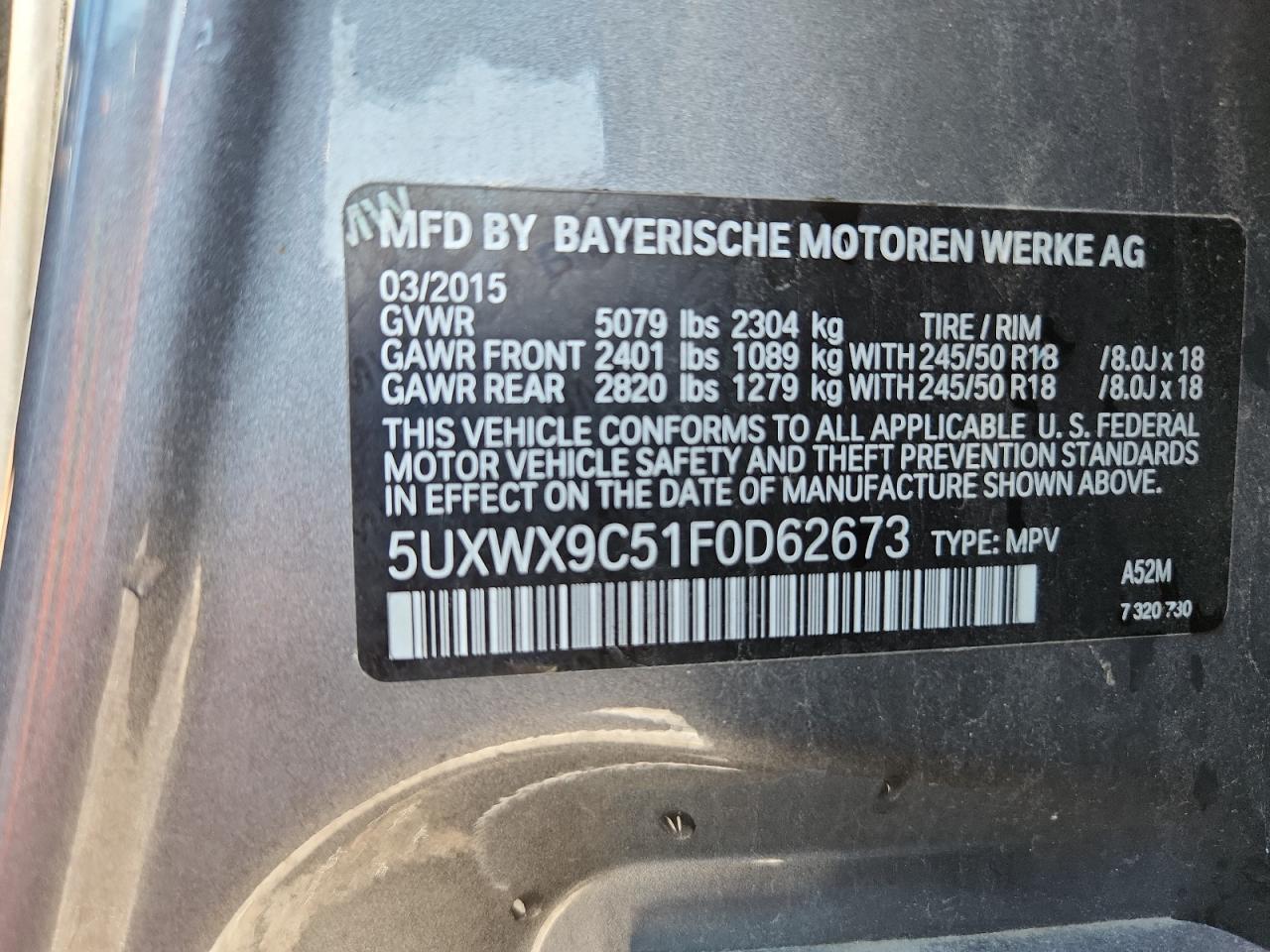 2015 BMW X3