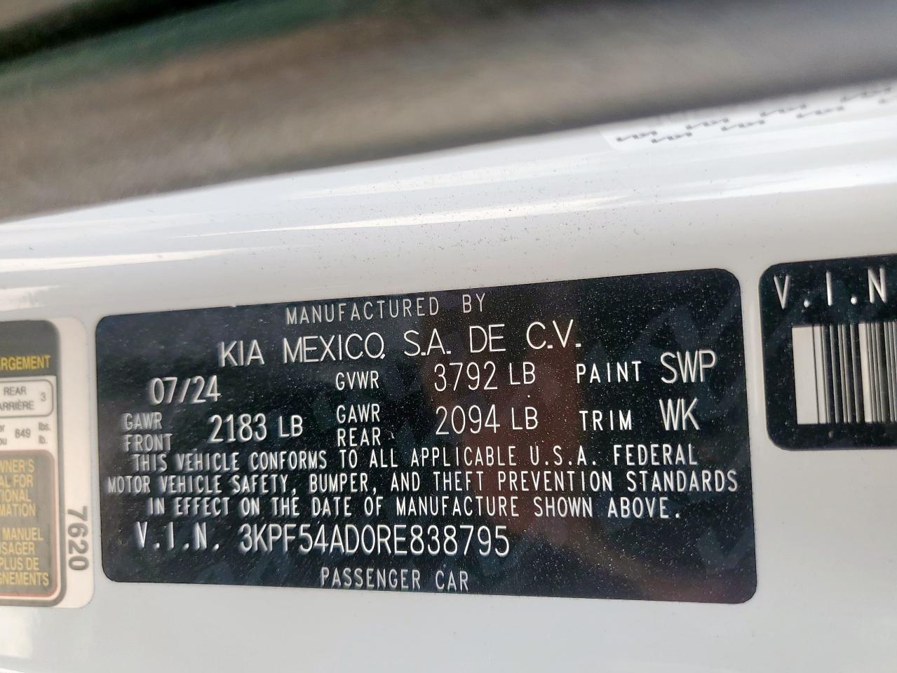 2024 KIA FORTE