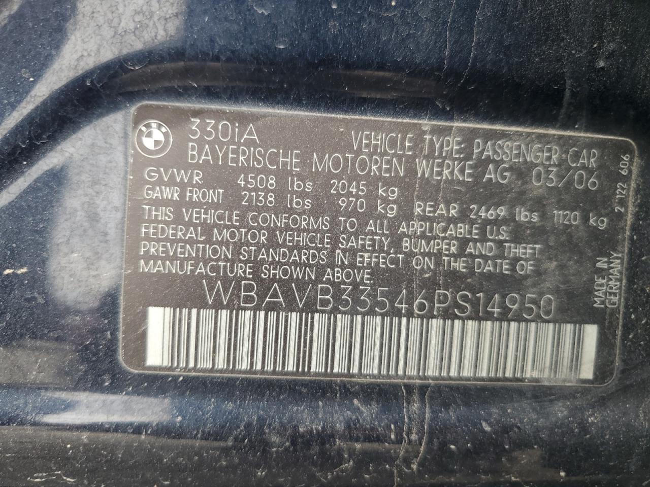 2006 BMW 3 SERIES