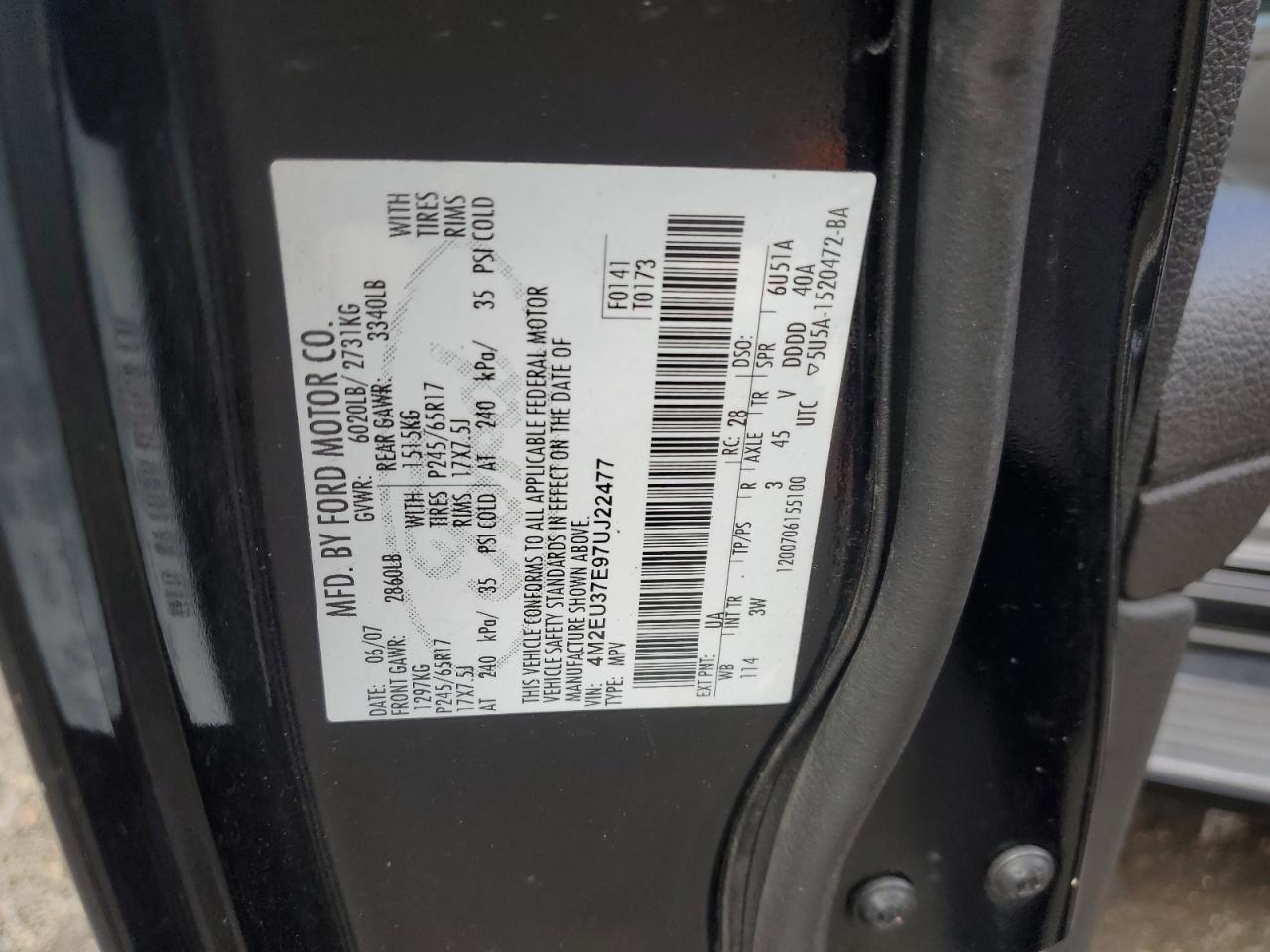 2007 MERCURY Mountaineer