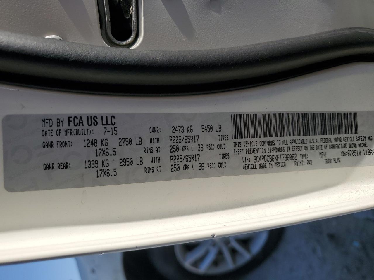2015 DODGE JOURNEY