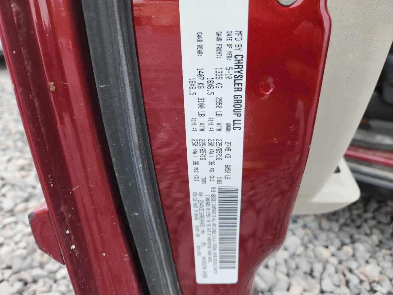 2010 DODGE GRAND CARAVAN