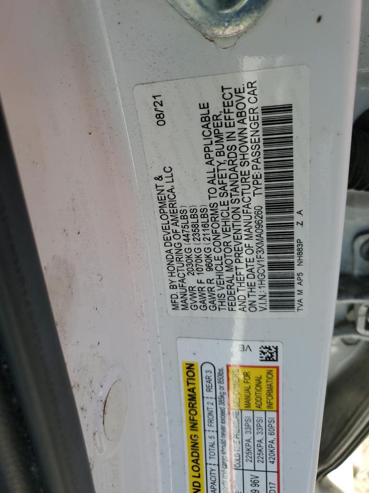 2021 HONDA ACCORD