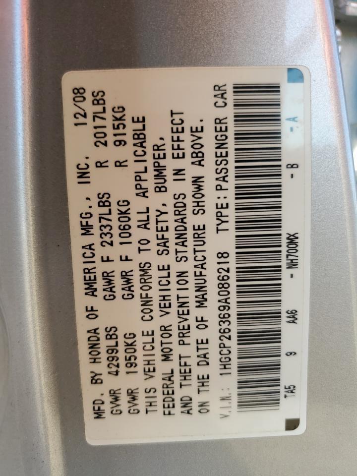 2009 HONDA ACCORD