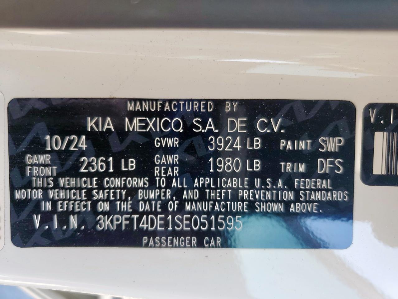 2025 KIA K4