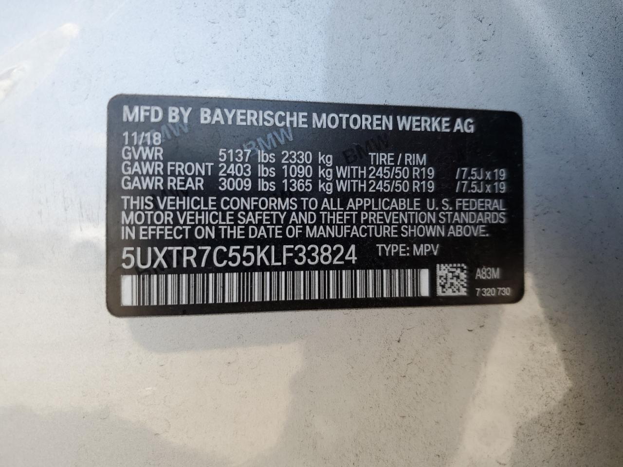 2019 BMW X3