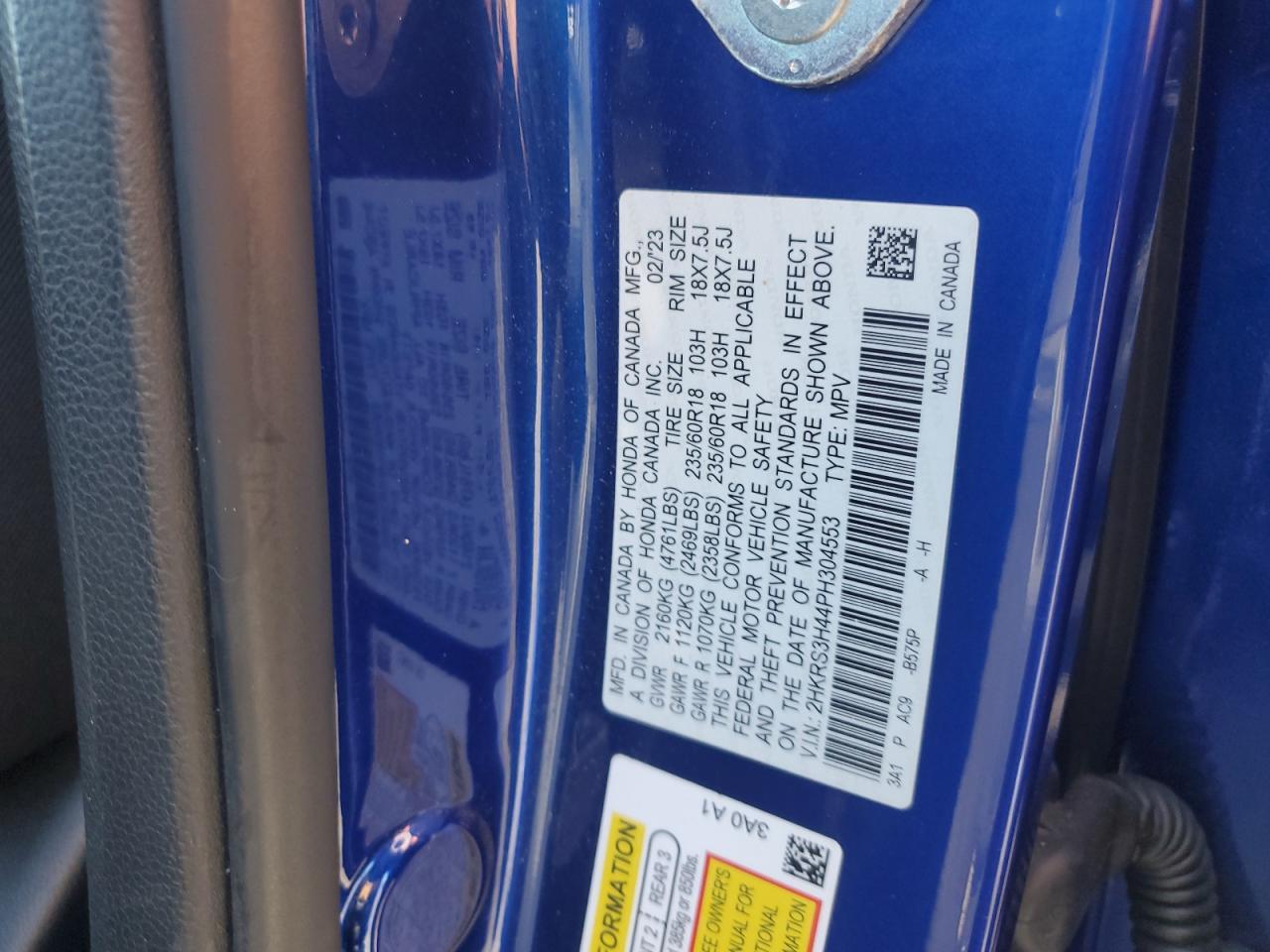 2023 HONDA CR-V