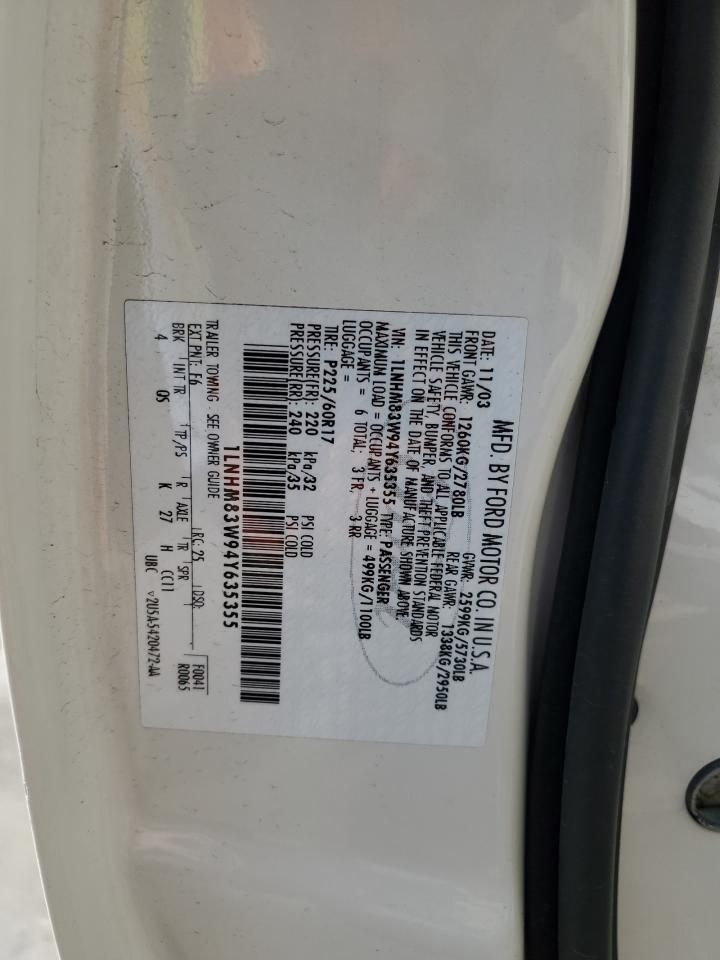 2004 LINCOLN Town Car