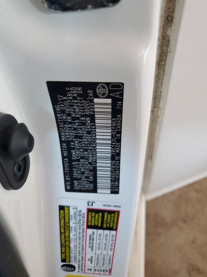 2012 TOYOTA COROLLA