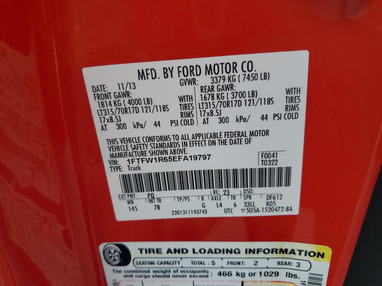 2014 FORD F-150