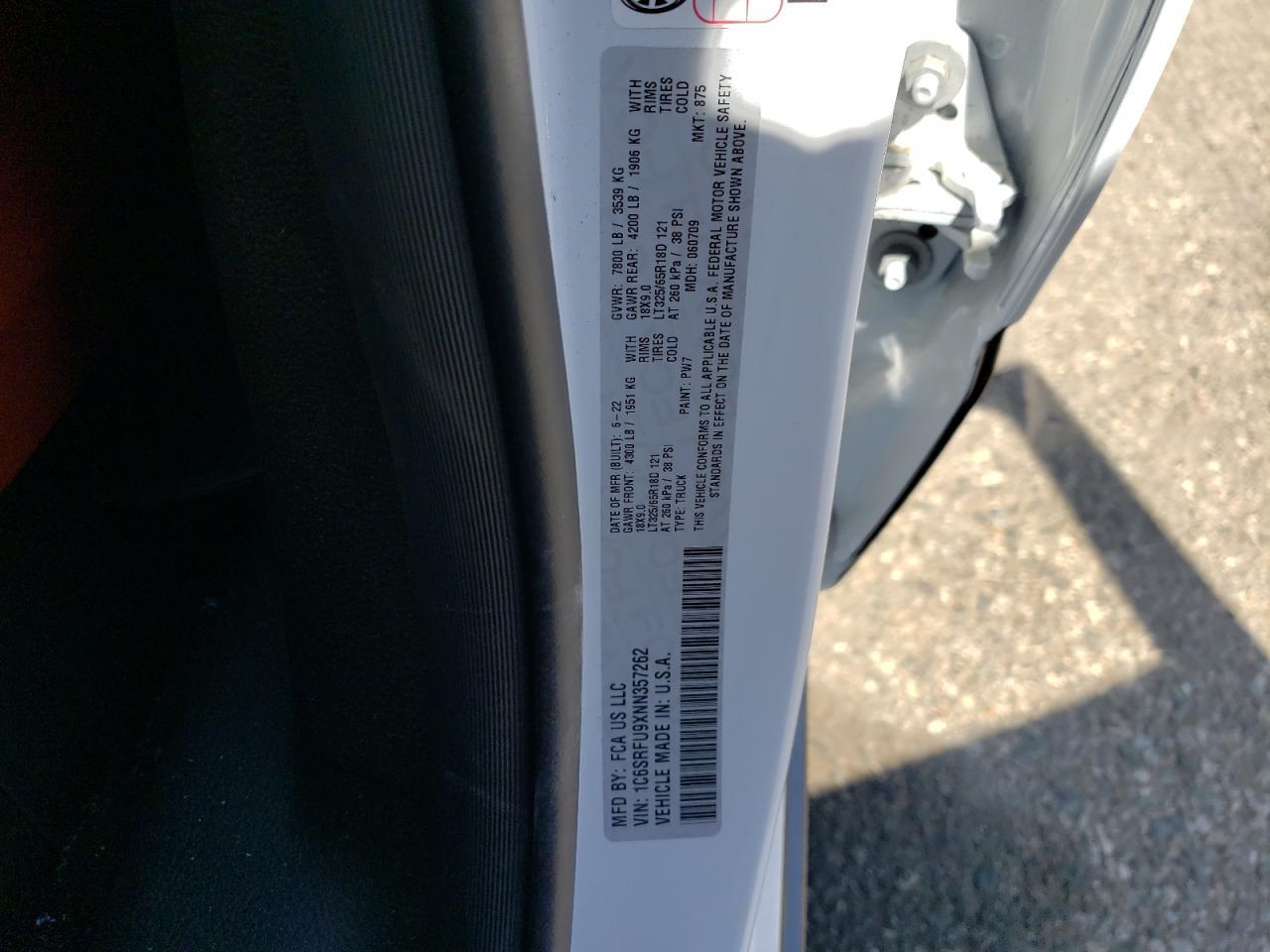 2022 RAM 1500