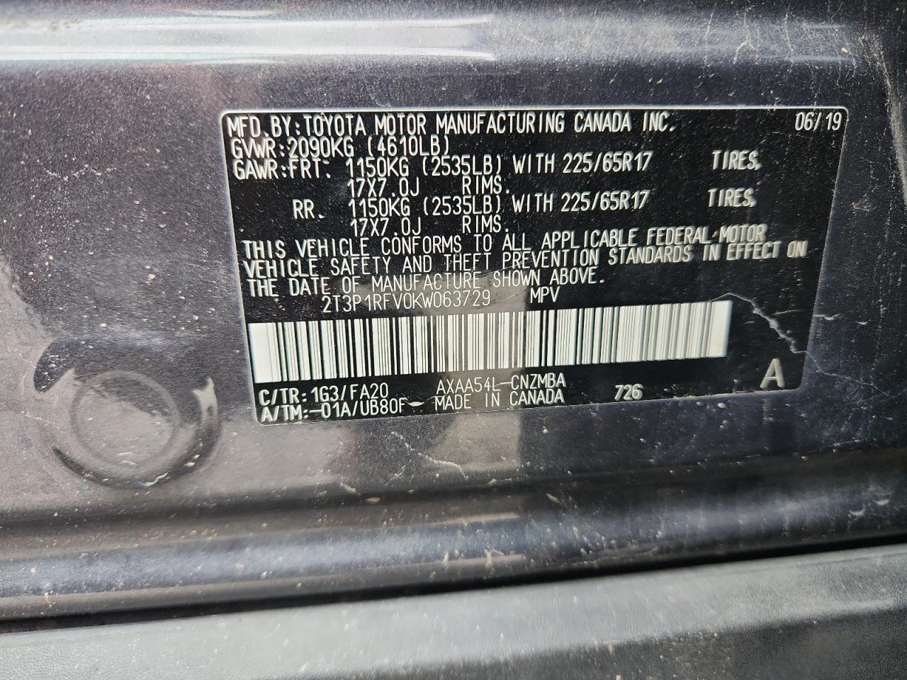 2019 TOYOTA RAV4