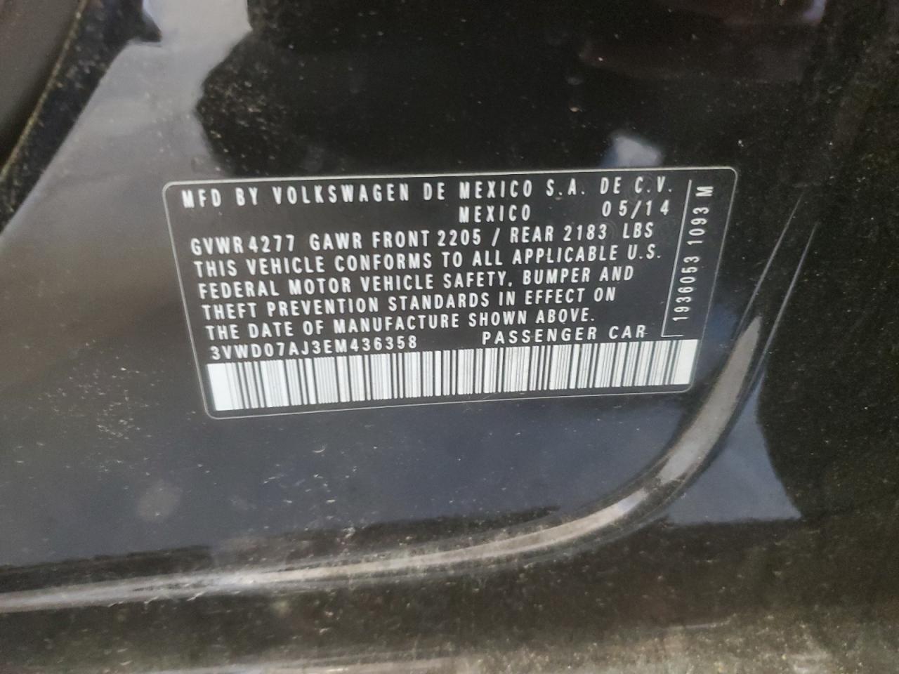 2014 VOLKSWAGEN JETTA