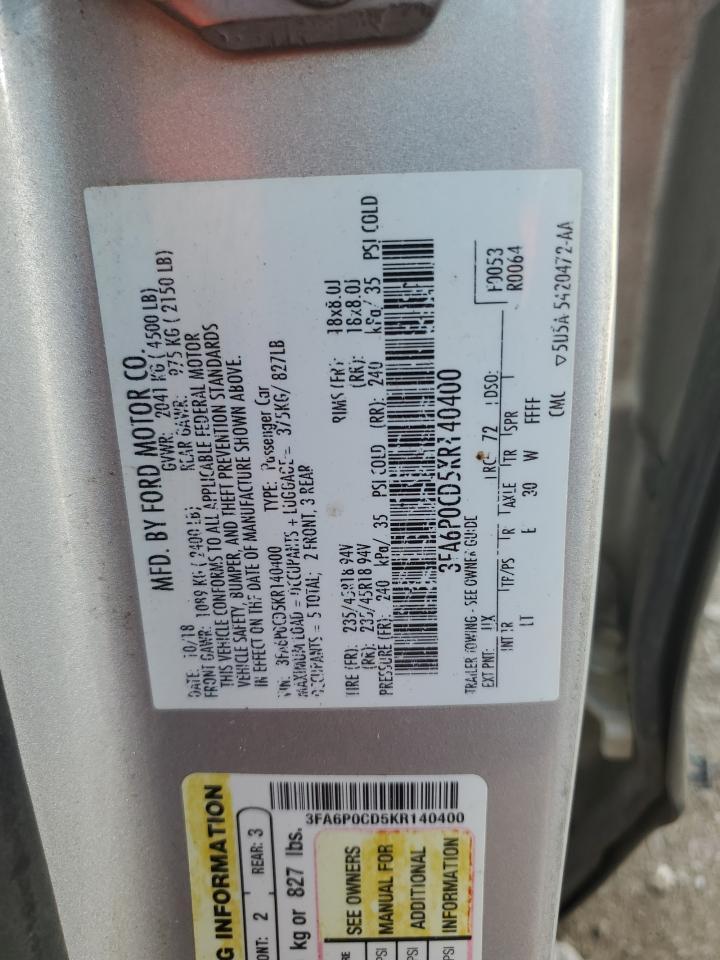 2019 FORD FUSION