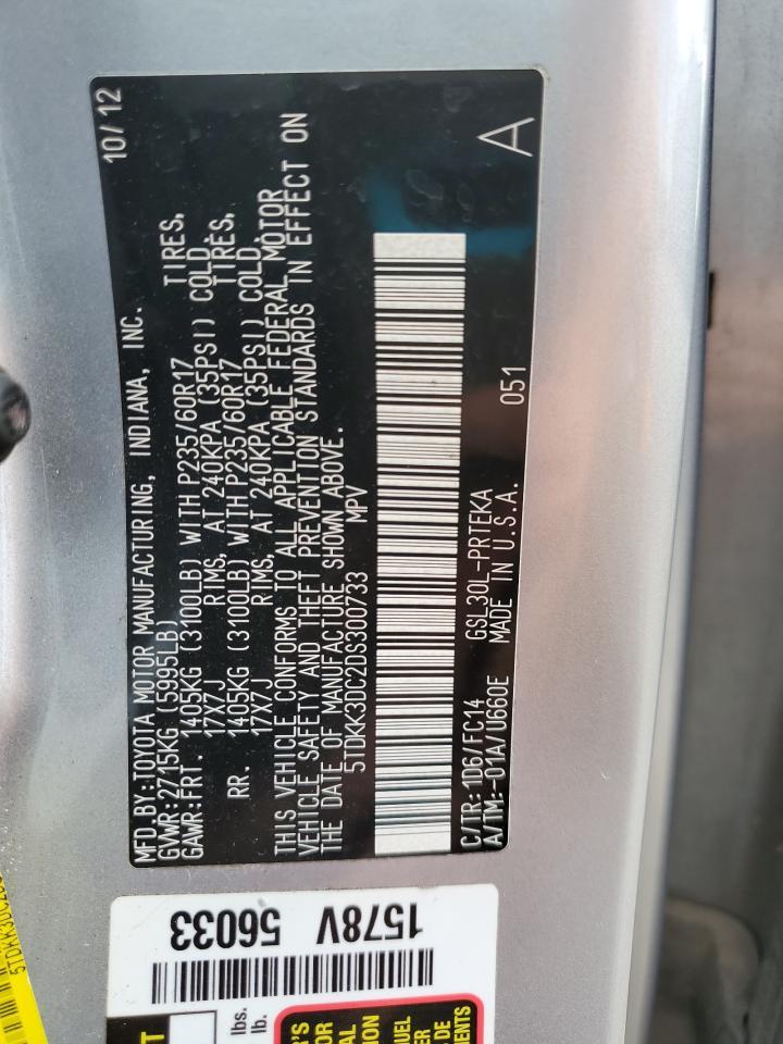 2013 TOYOTA SIENNA