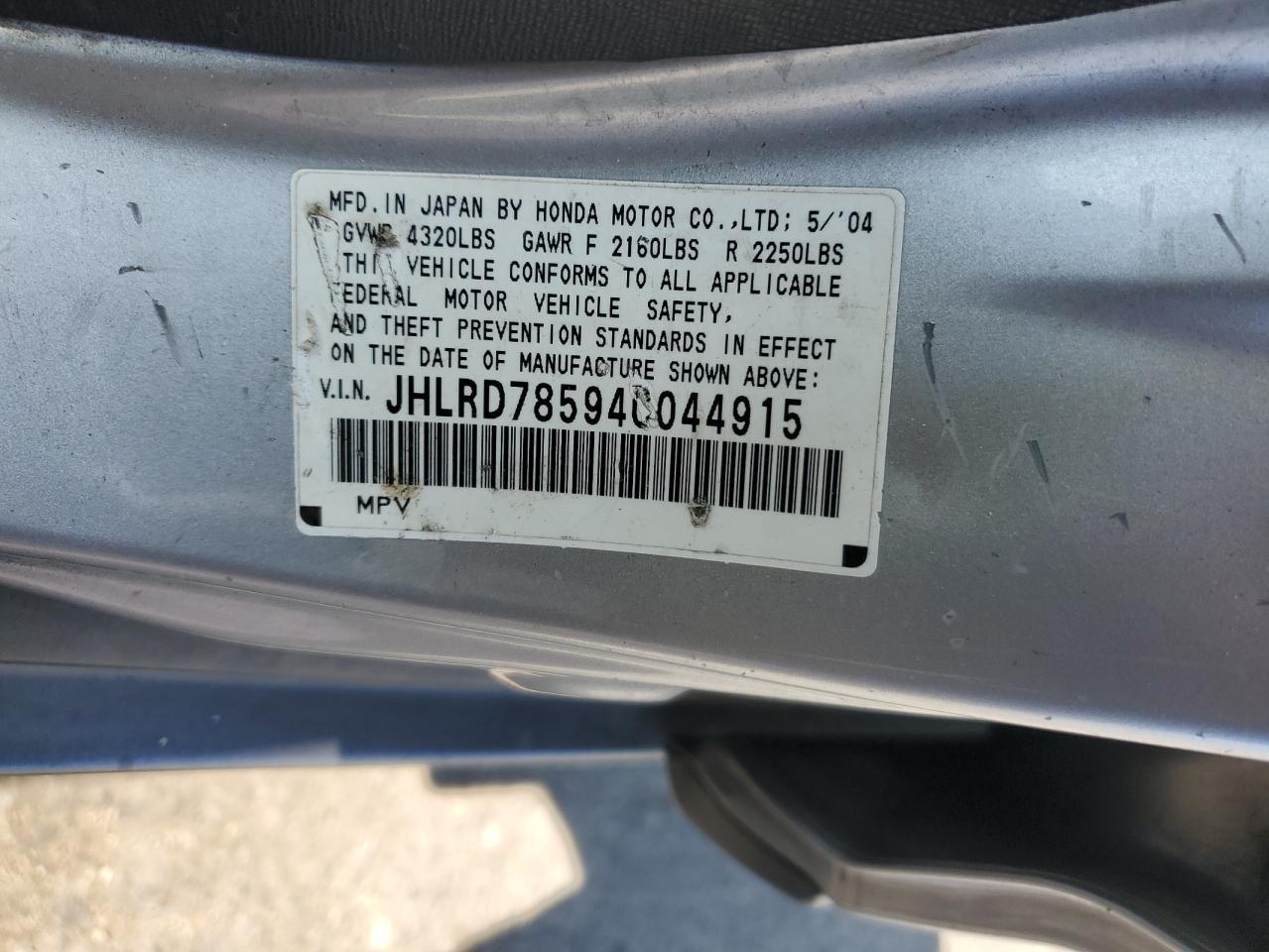 2004 HONDA CR-V