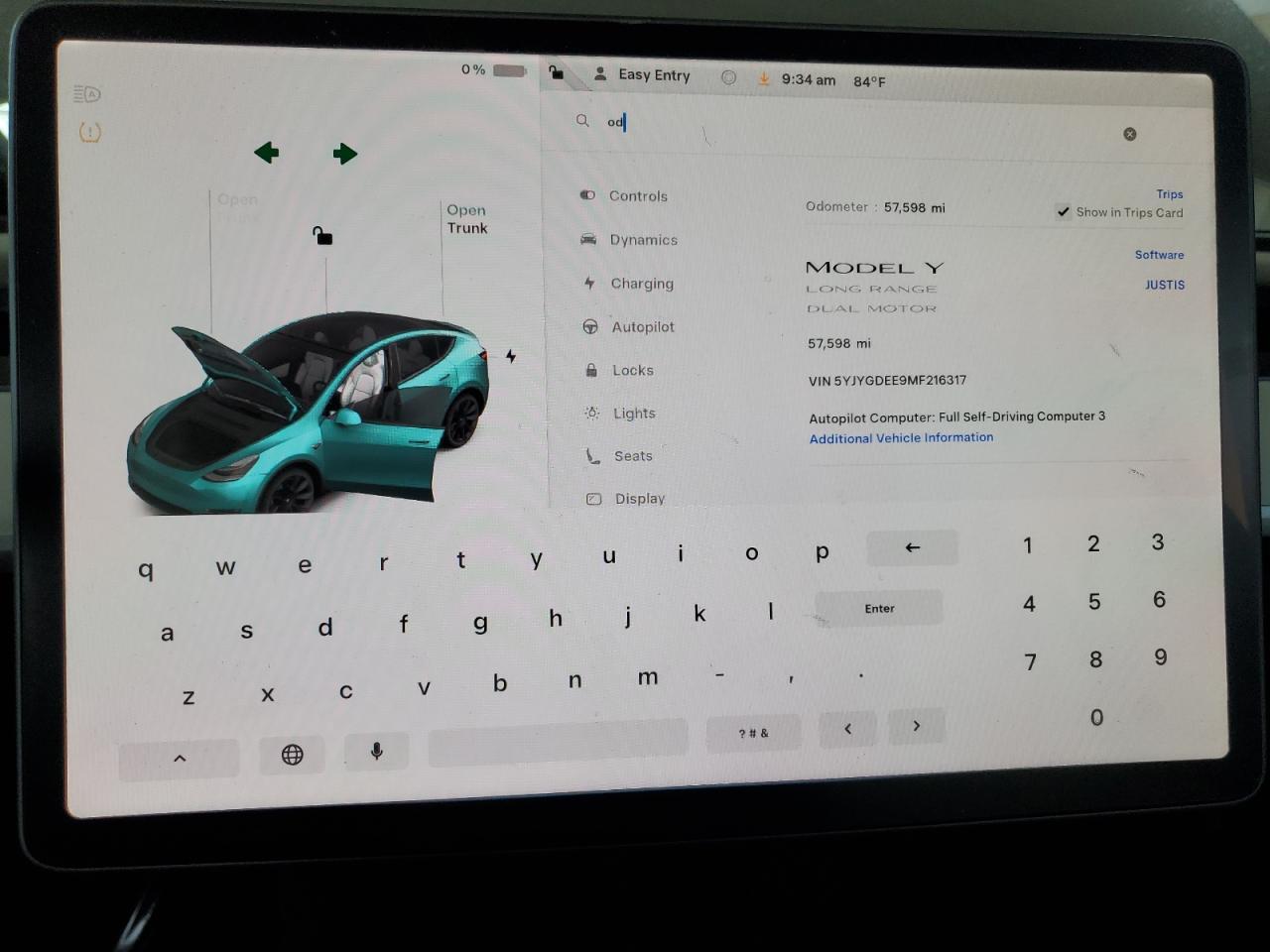 2021 TESLA MODEL Y