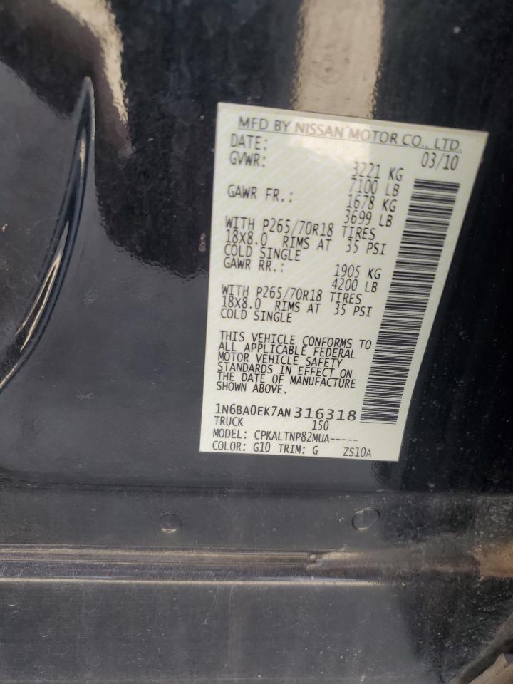 2010 NISSAN Titan
