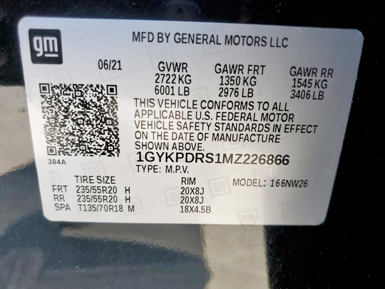 2021 CADILLAC XT6