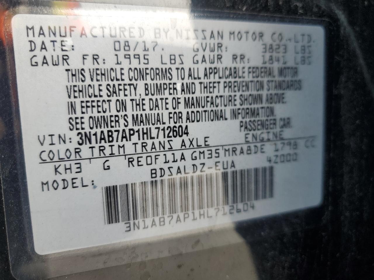 2017 NISSAN SENTRA