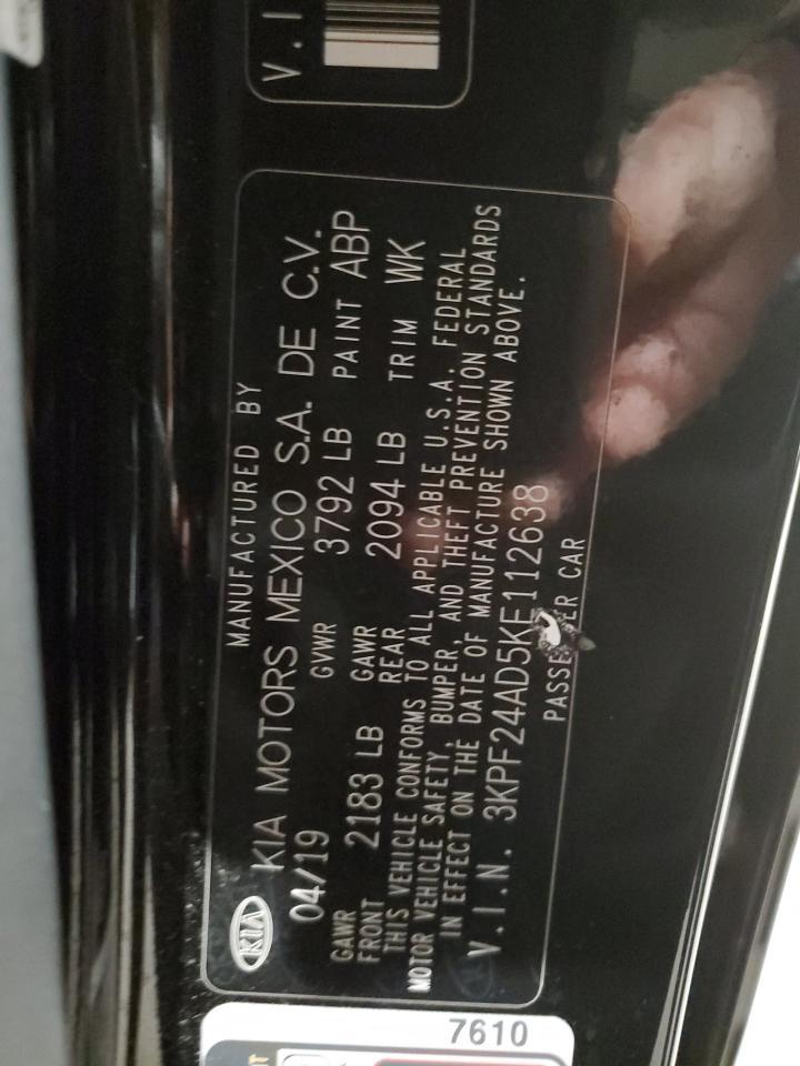2019 KIA FORTE