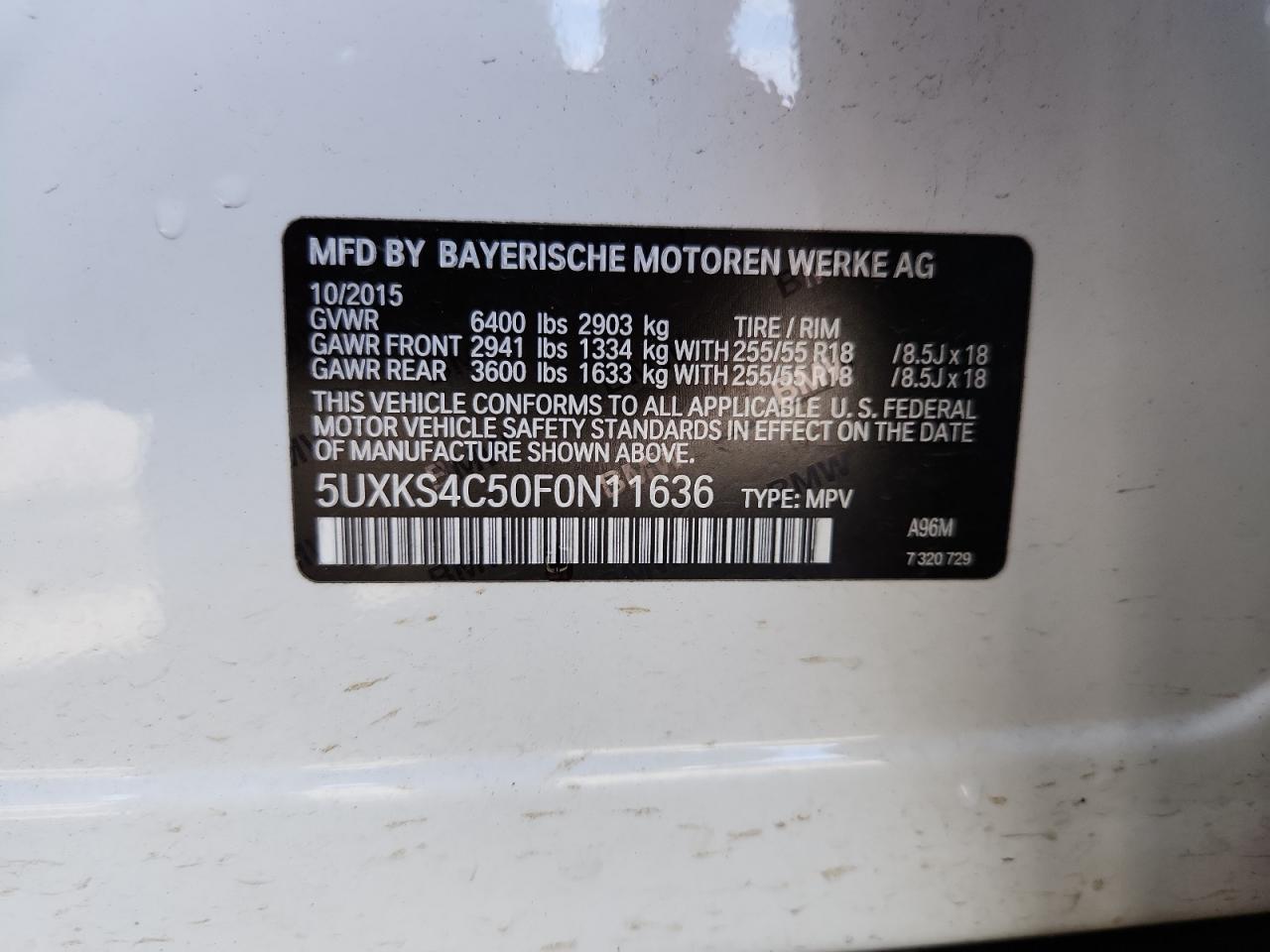 2015 BMW X5