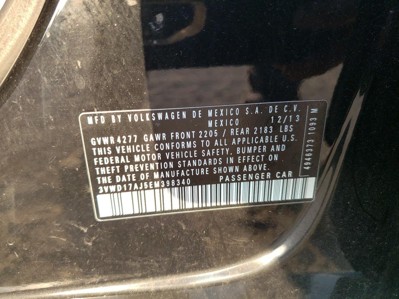 2014 VOLKSWAGEN JETTA