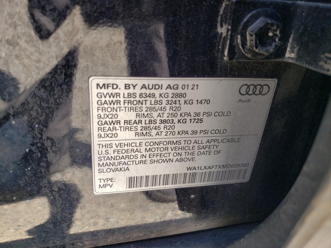 2021 AUDI Q7