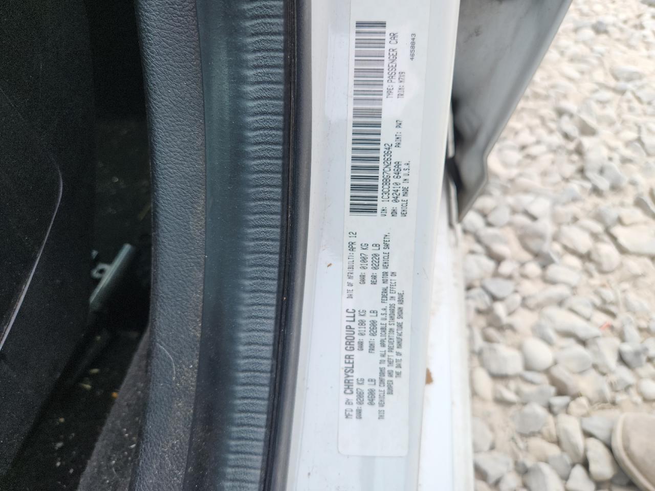 2012 CHRYSLER 200