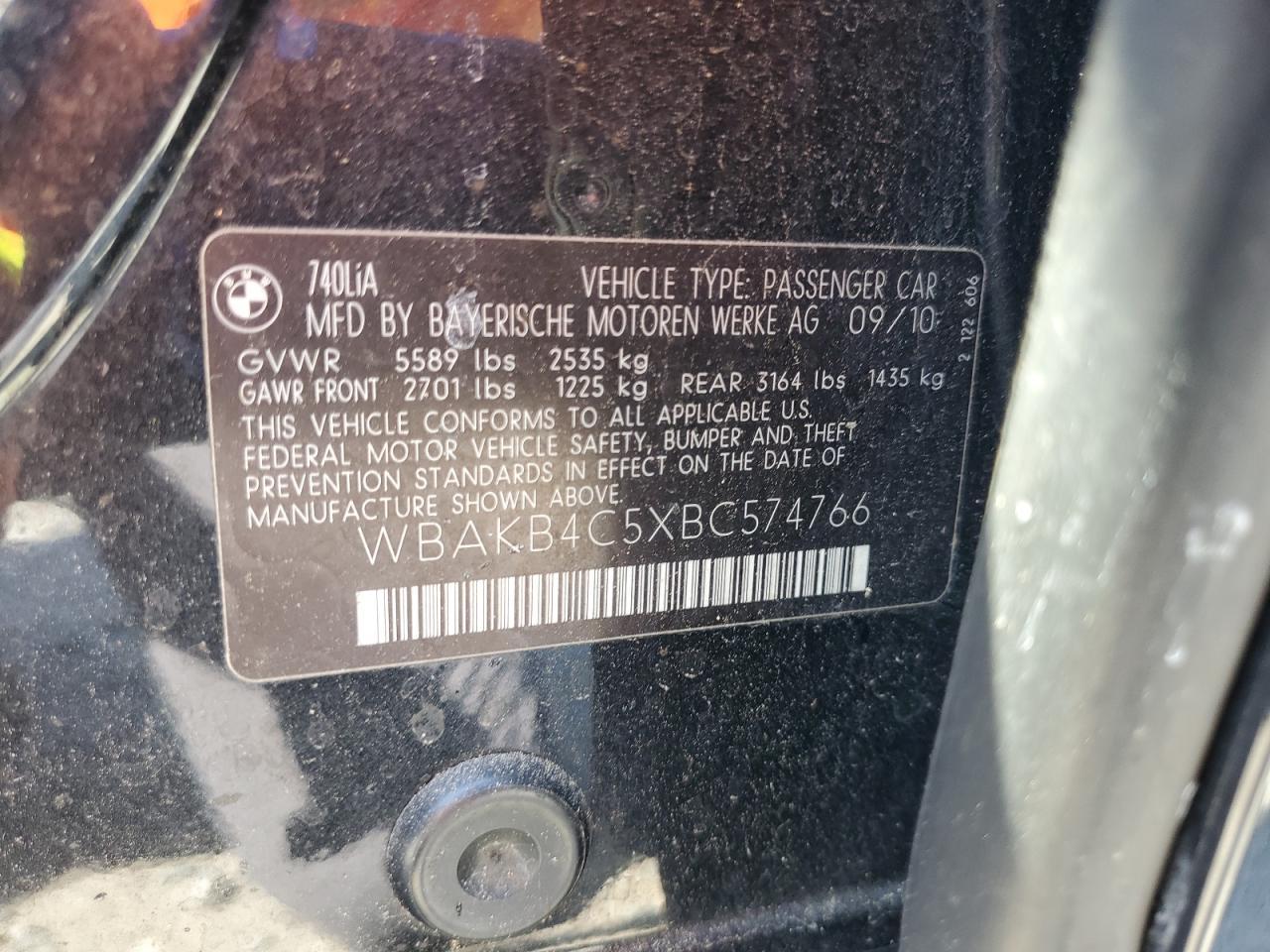 2011 BMW 7 series