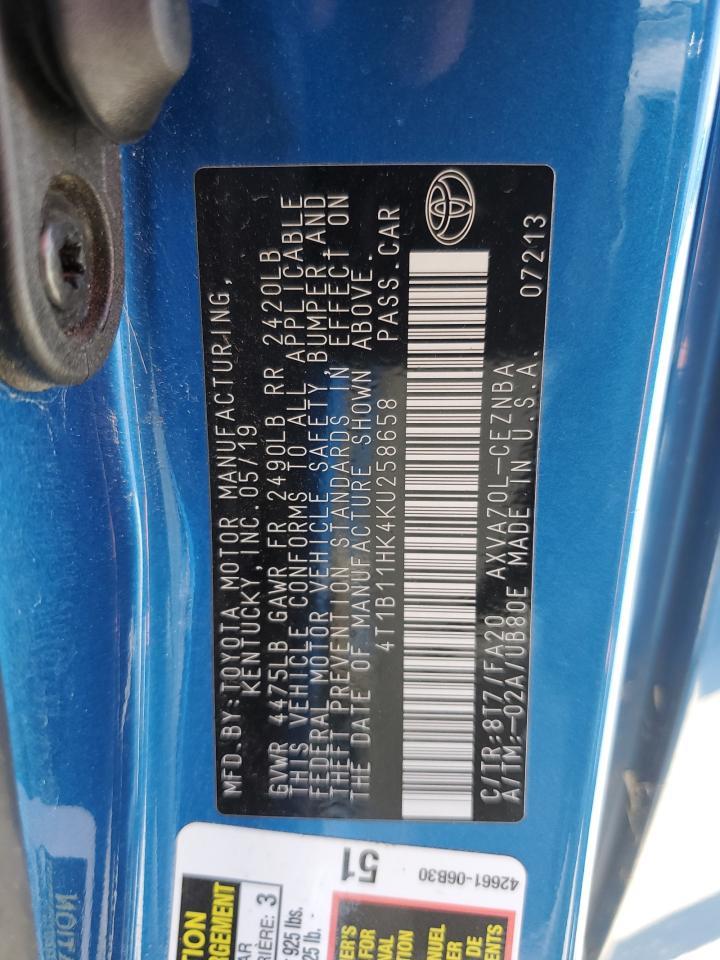 2019 TOYOTA CAMRY
