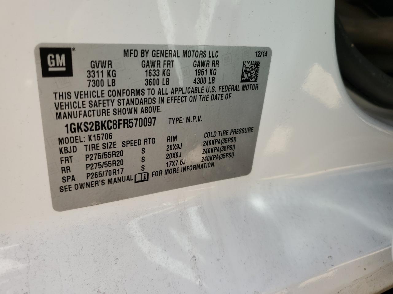 2015 GMC Yukon