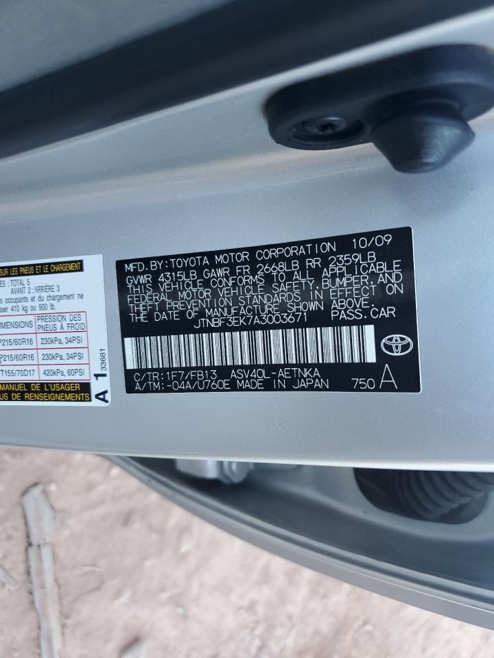 2010 TOYOTA CAMRY
