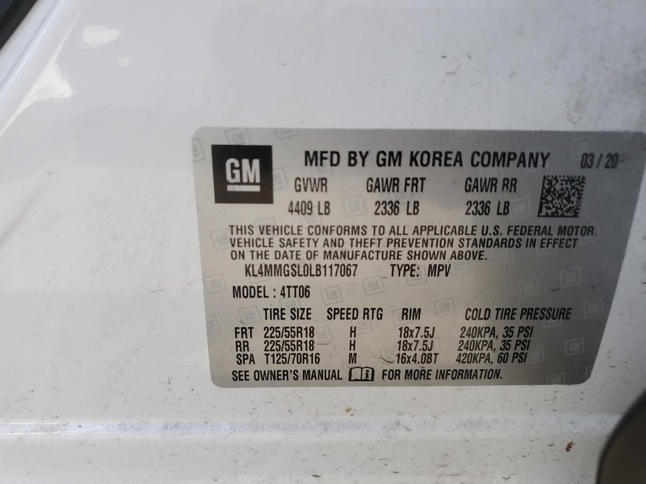 2020 BUICK Encore GX