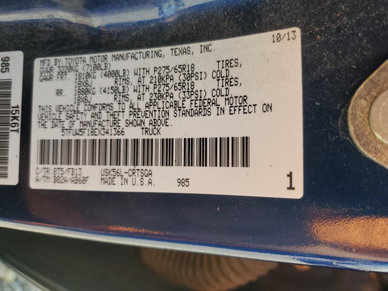 2014 TOYOTA TUNDRA
