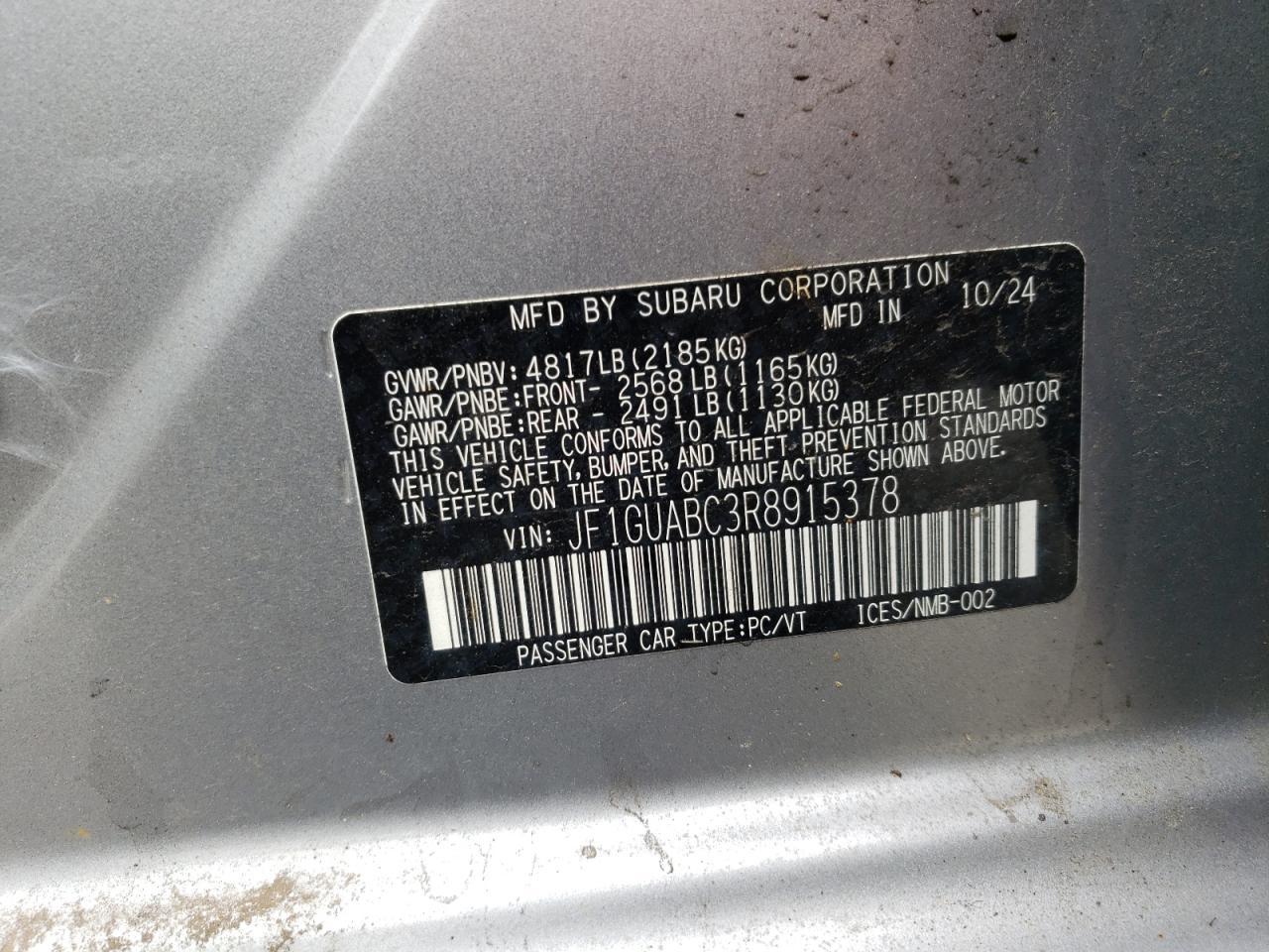 2024 SUBARU IMPREZA
