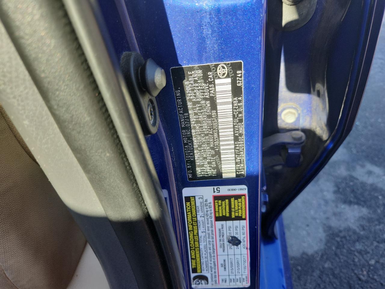 2018 TOYOTA CAMRY