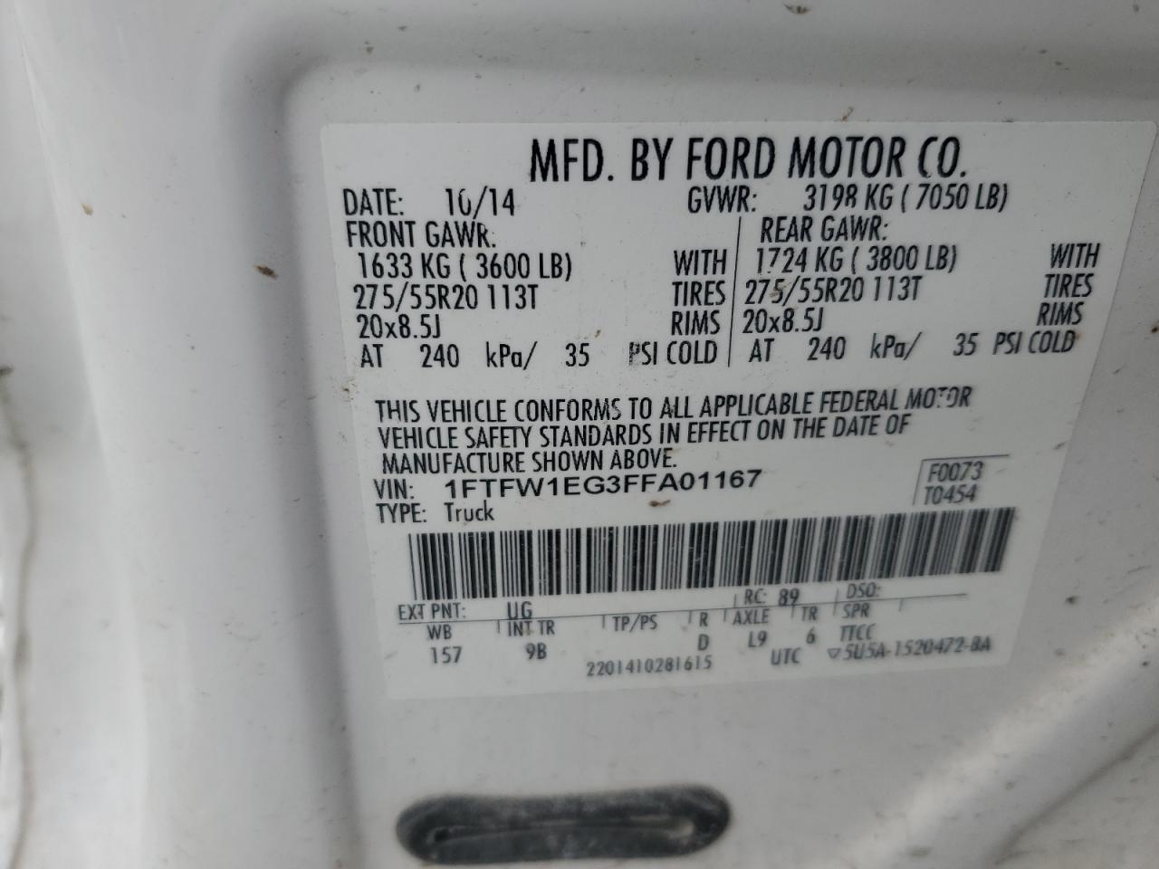 2015 FORD F-150