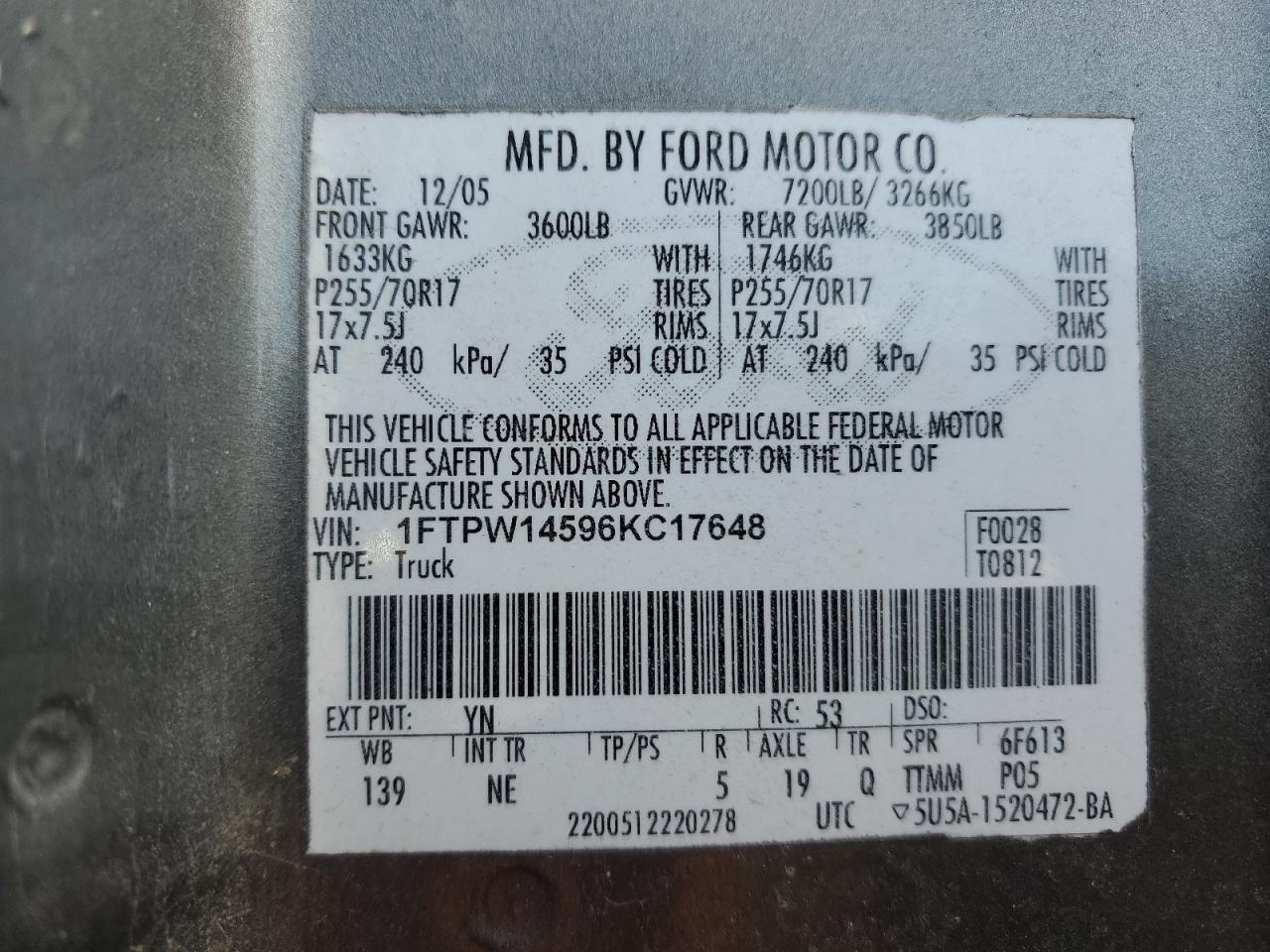 2006 FORD F-150