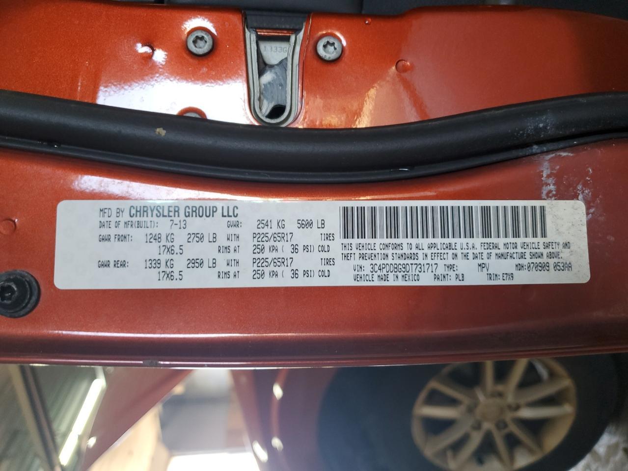 2013 DODGE JOURNEY