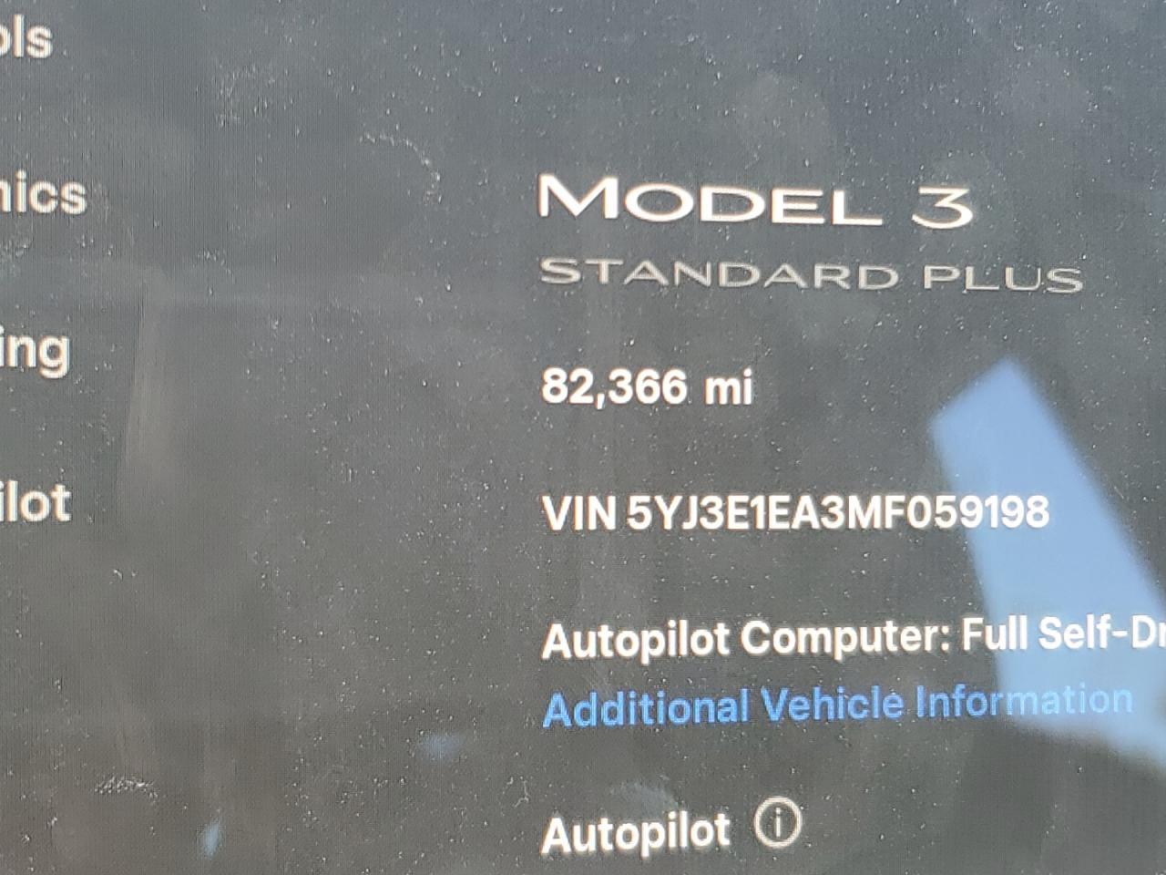 2021 TESLA MODEL 3