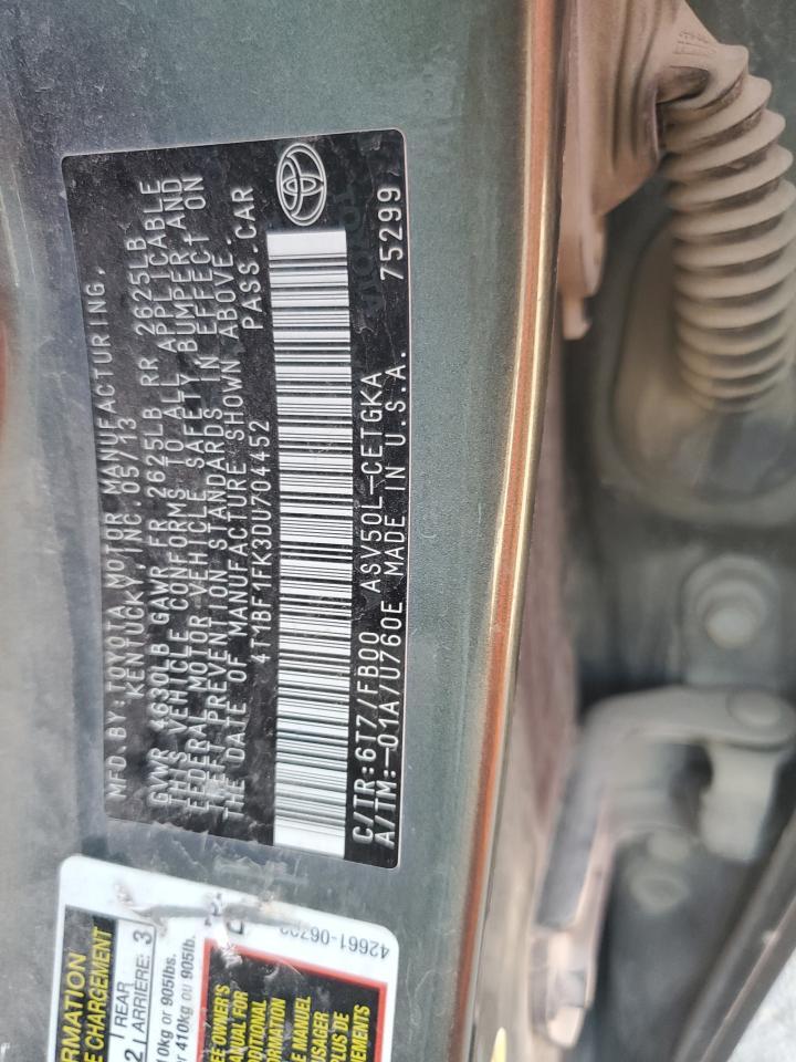 2013 TOYOTA CAMRY